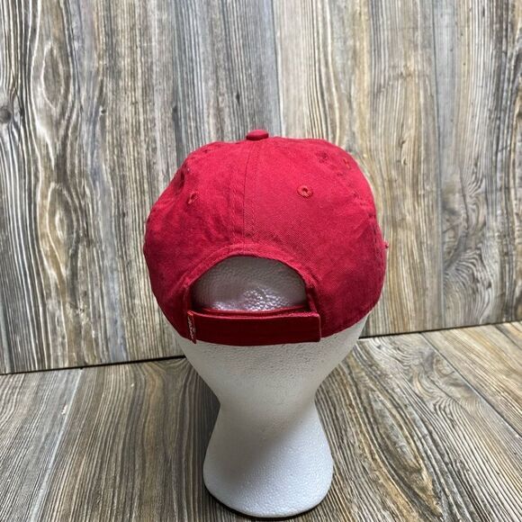 Levis Youth Baseball Cap Hat Strap Back Adjustable Embroidered Red - Picture 3 of 6